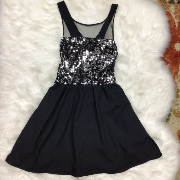 princess polly baby blue dress Women's Black Sleeveless Velour Dress